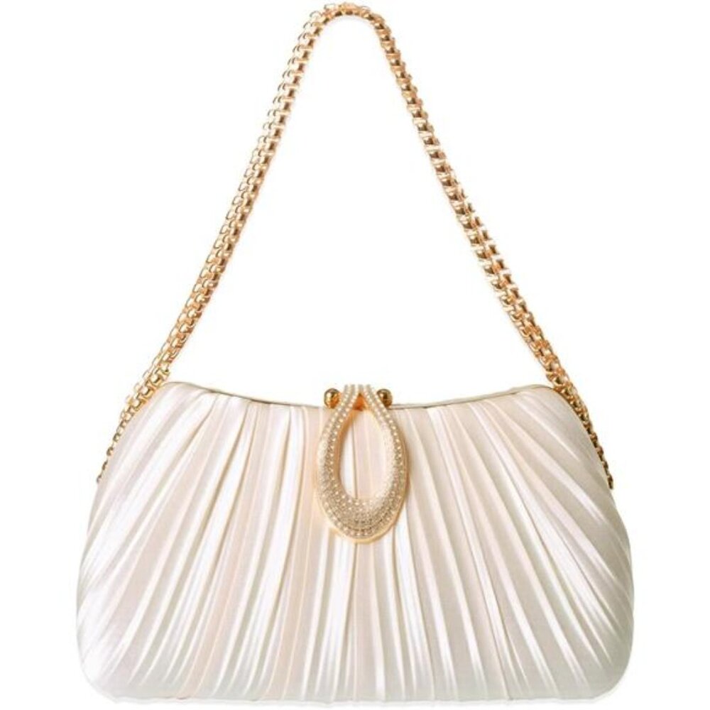 Gold Clutch Purse Women Evening Bag Wedding Prom Cocktail Party Formal Handbag